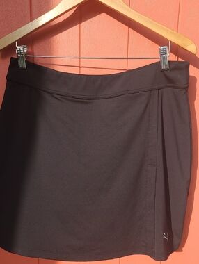Puma Black Mini Golf Skort with Side Pleat